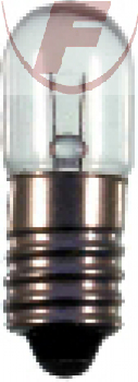 Röhrenlampe  E10  6V / 1000mA / 6W  10x28mm